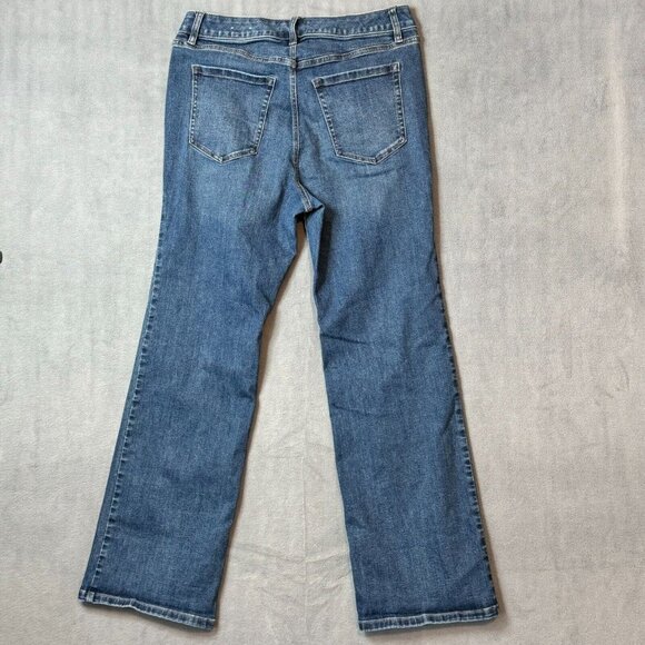 Lane Bryant Flex Magic Waistband Mid Rise Bootcut Stretch Blue Jeans Denim Sz 14 - Picture 2 of 11